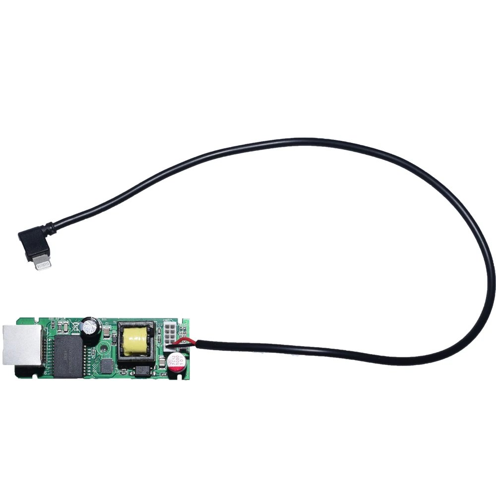 Разветвитель POE 802.3af с разъемом Lightning, 5 В, 2 А, вход RJ45, без корпуса, Ipad, планшеты до 328 футов