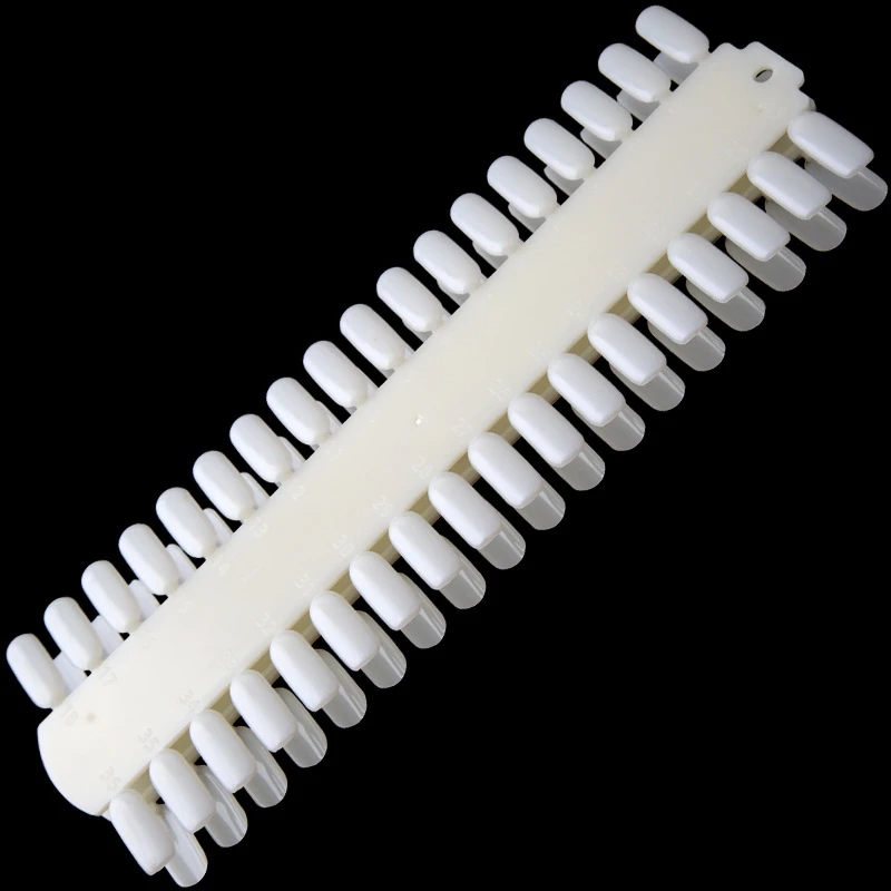 False Nails Aircraft Scale 72 Tips Practice Nail Art Polish Display Color Chart Palette Creamy White Diy