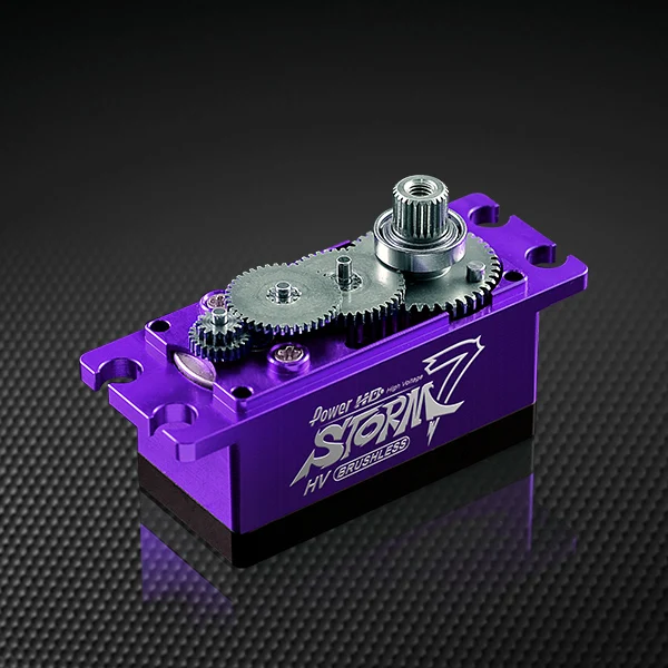 Power HD Digital STORM-7 HV Brushless Short Body Metal Gear Servo Use for RC Drift Car and Touring Car