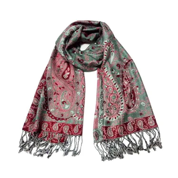 100% viscose scarf fashion paisley shawls hangzhou factory