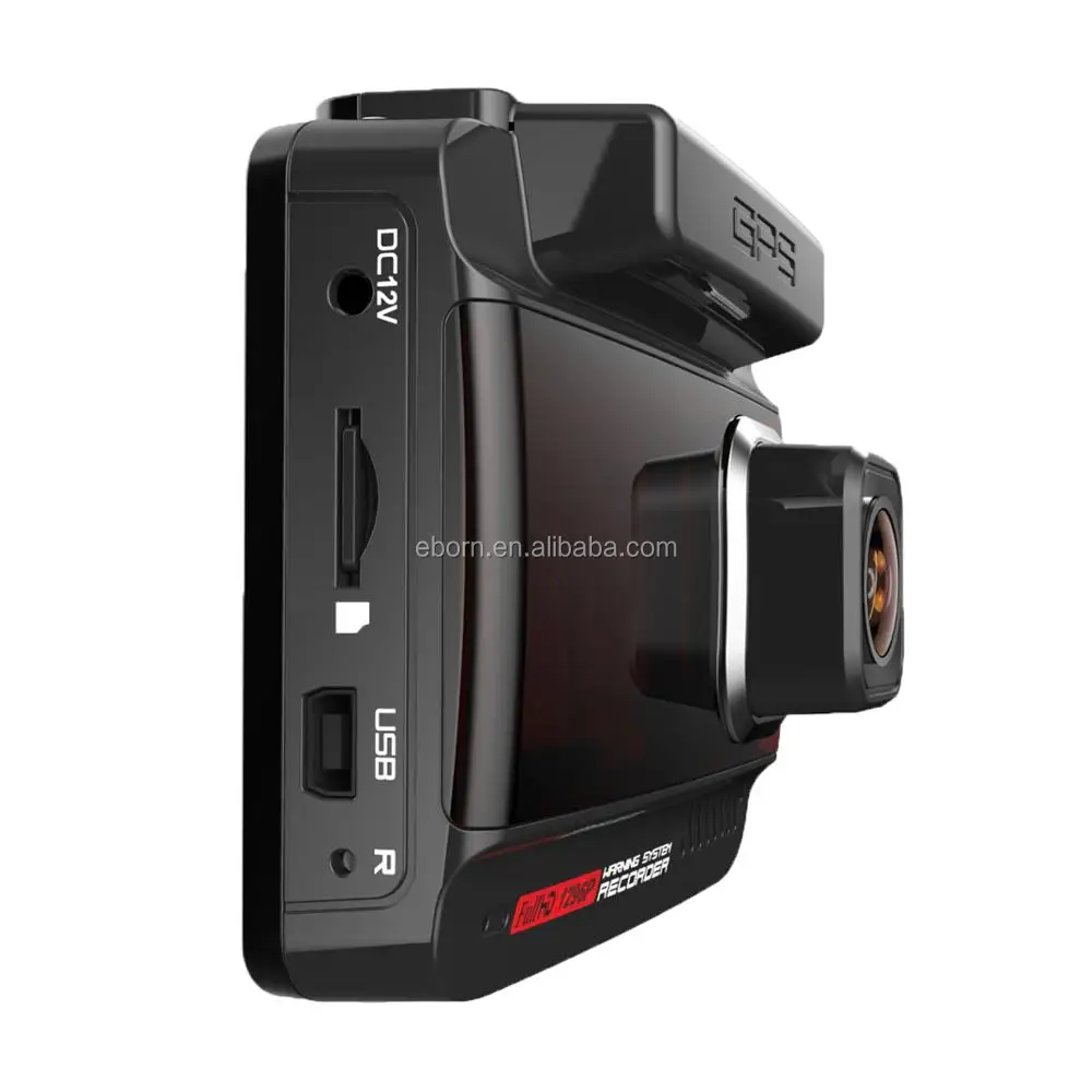 Radar detector dash cam with built in GPS Russia 3 in 1 combo anti car speed DVR video recorder all in one