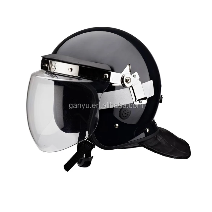 PC visor riot police helmet factory/riot helmet for sale/anti riot helmet