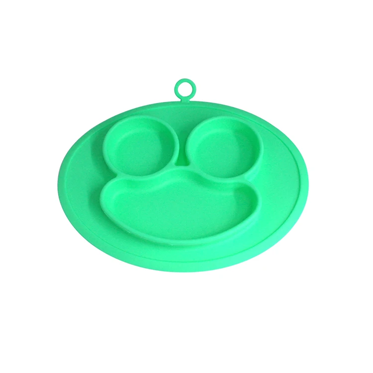 
Eco-friendly Placemats Wholesale Baby Food Safe Bebes Plates Feeding Tray Silicone Baby Plate 