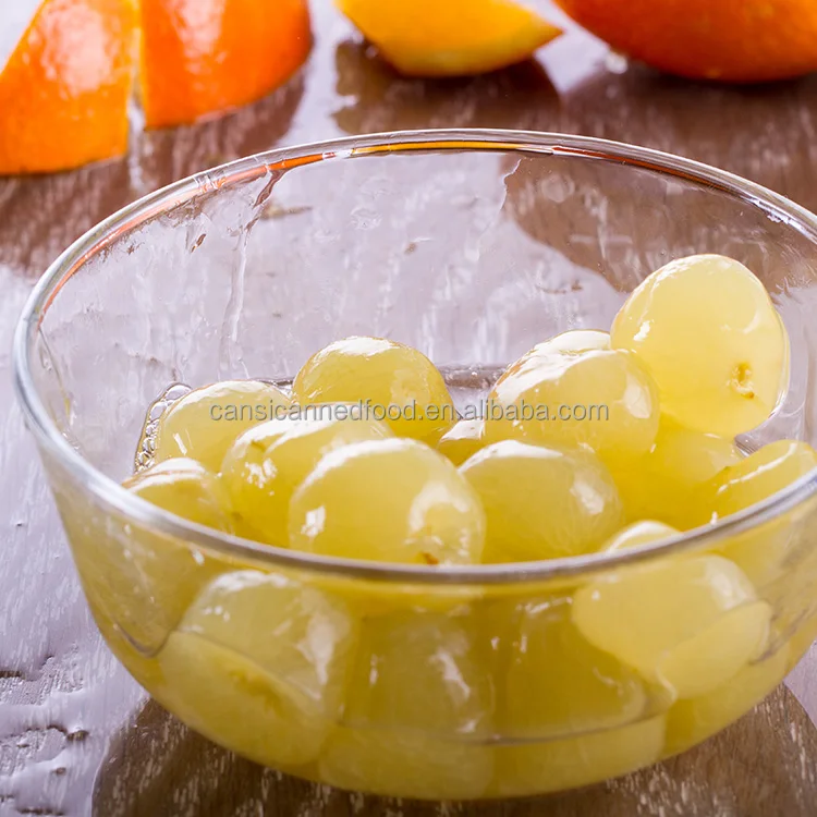 China Top 10 Canned Food Company Canned Fruit White Grapes in light Syrup