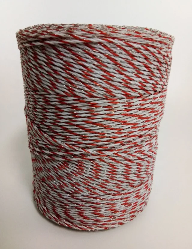 high UV protection electric fence poly wire twisted plastic wire for farm horse and cattle grazing