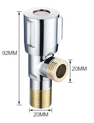 JOYODO Wholesale bathroom 1/2' copper toilet brass body brass cartridge connector stop Angle valves