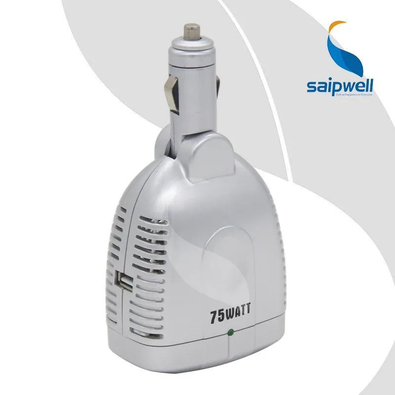 Saip/Saipwell CE UK, USA SAA, Style Power Factory 70W to 200W DC 12V Power Inverter Made in China 75W Car Inverter