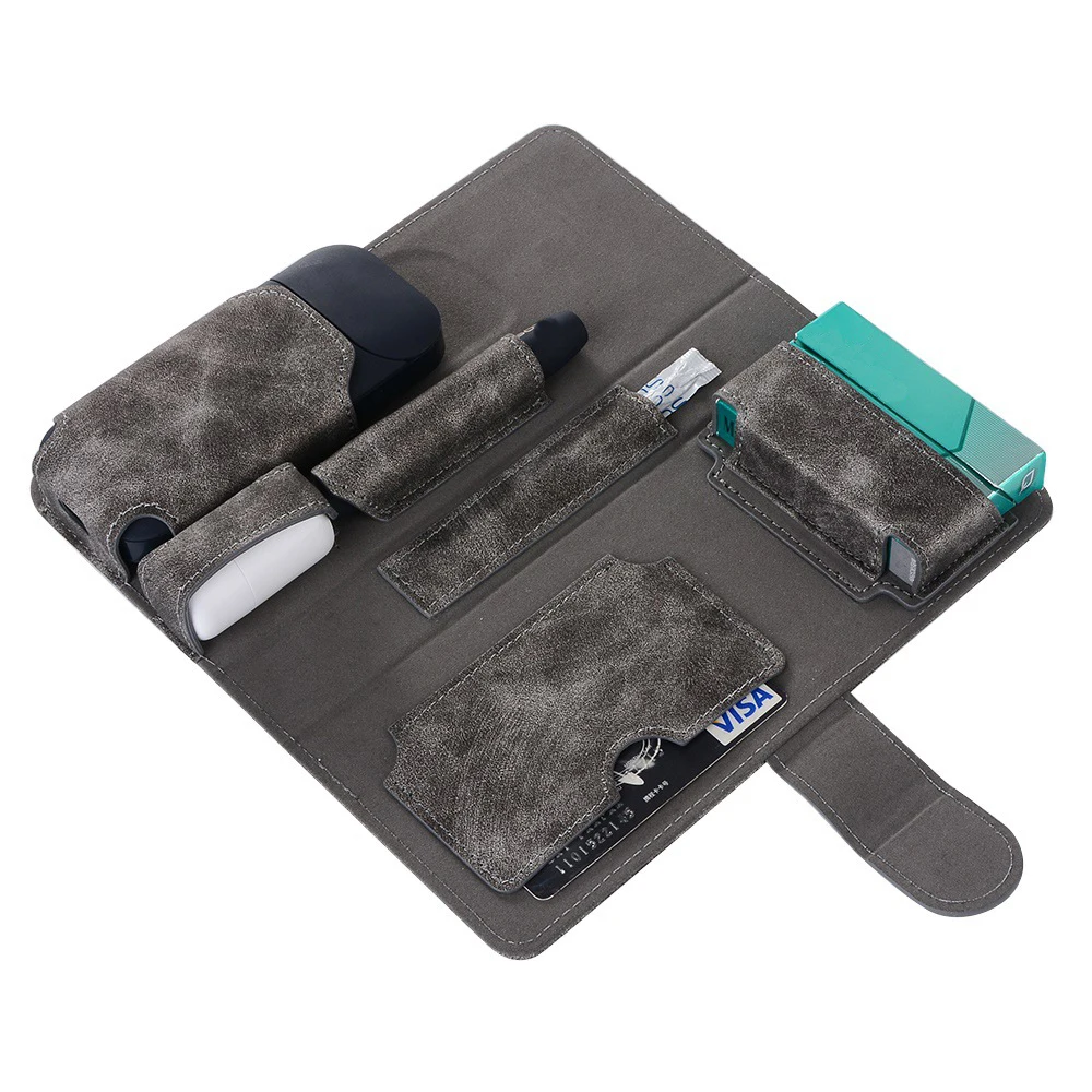  Protective Holder cover for IQOS Electronic Cigarette Rectangle Case PU Leather Pouch
