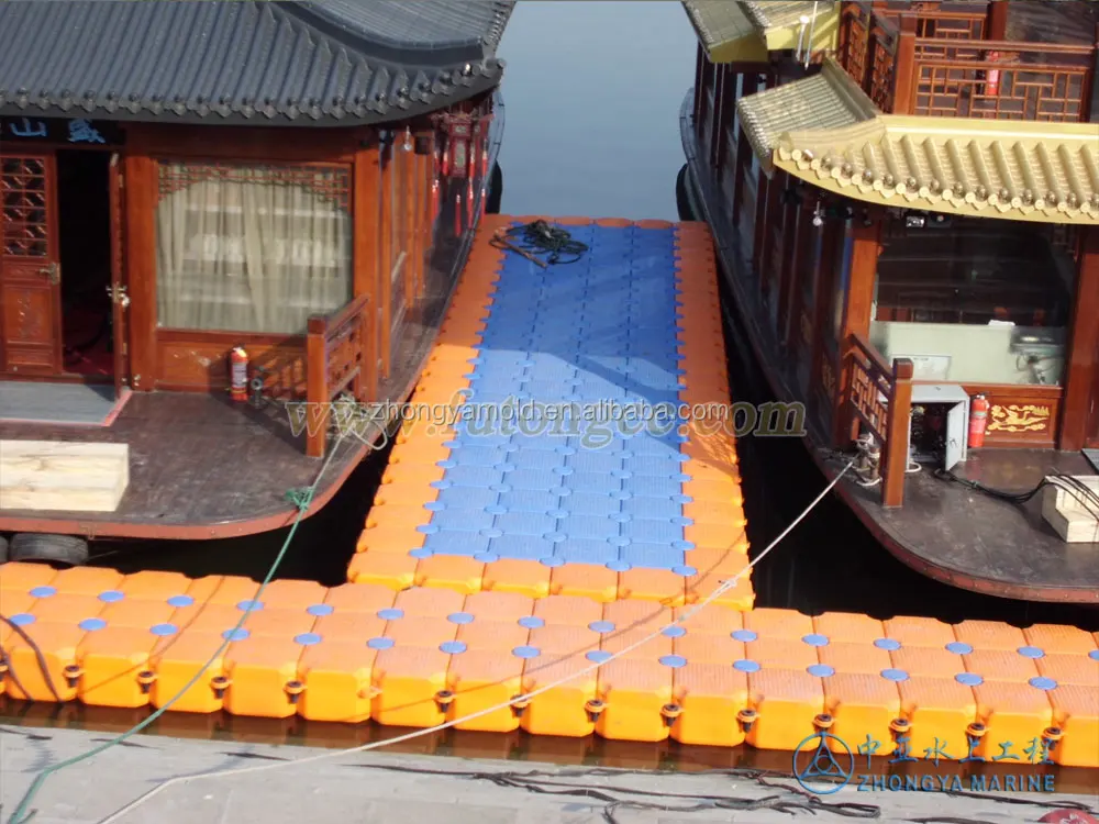 Floating boat dock modular pontoon dock floating bridge platform jetty walkway