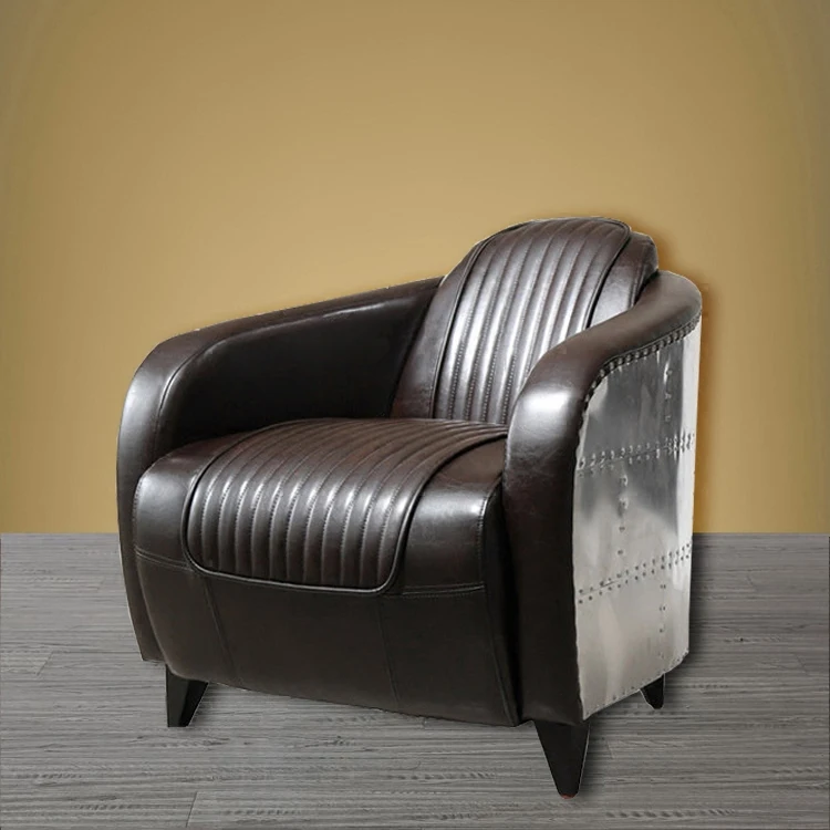 Современный черный кожаный диван