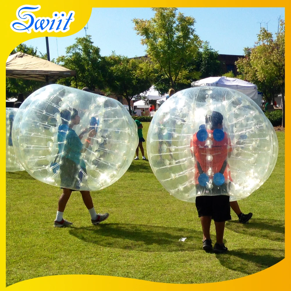 
Swiit Alternate Clear and Yellow Sport Football Bubble Suit <span style=