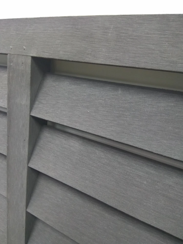 
Wood Plastic Composite Decking China WPC Shutter Louvers for WPC Window Frame 