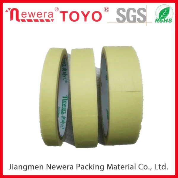 Masking Crepe Paper Adhesive Tape for Automotive Paint with High Temperature Resistant Masking Tape Manufacturer