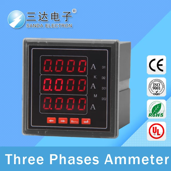 программируемый светодиодный дисплей трехфазный цифровой амперметр
