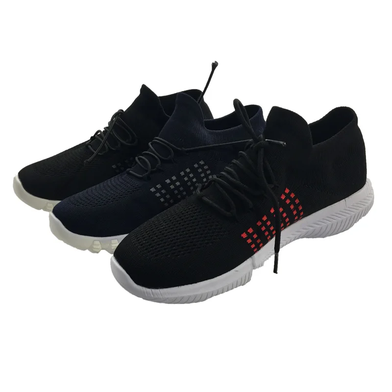 Semi finished 3D fly knitting breathable sock vamp shoe uppers for men running shoes