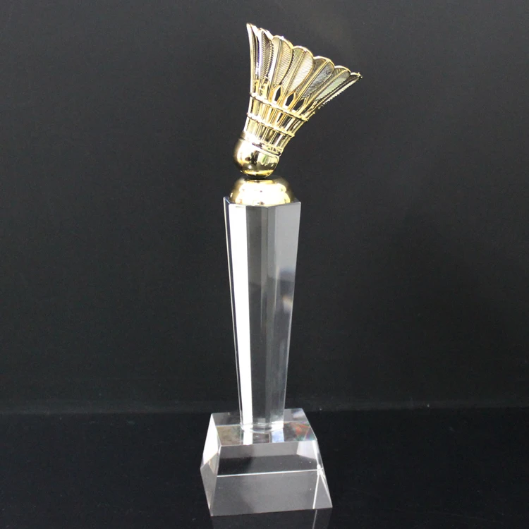 beautiful cheap medal badminton award trophy