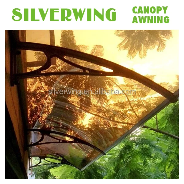 
Plastic outdoor window entrance canopy with Polycarbonate solid/hollow board 