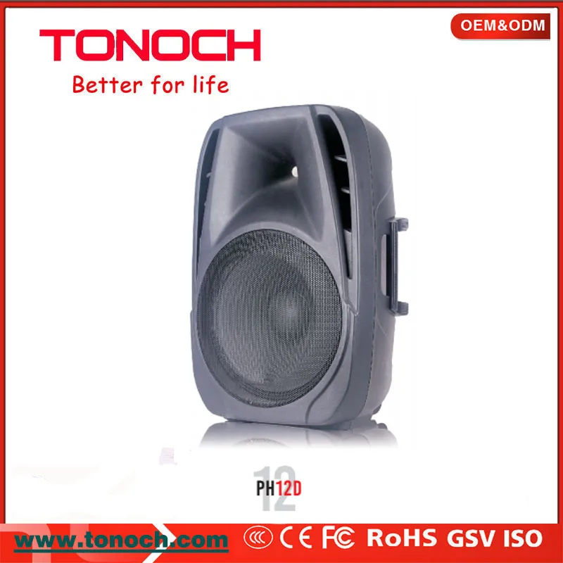 12 inch High Efficiency Active Multimedia Amplified Speaker System with usb/sd/BT