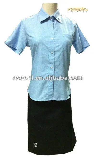 Anti Wrinkle 11-14 Years Plain Dyed Oxford Children Short Spring School Uniform