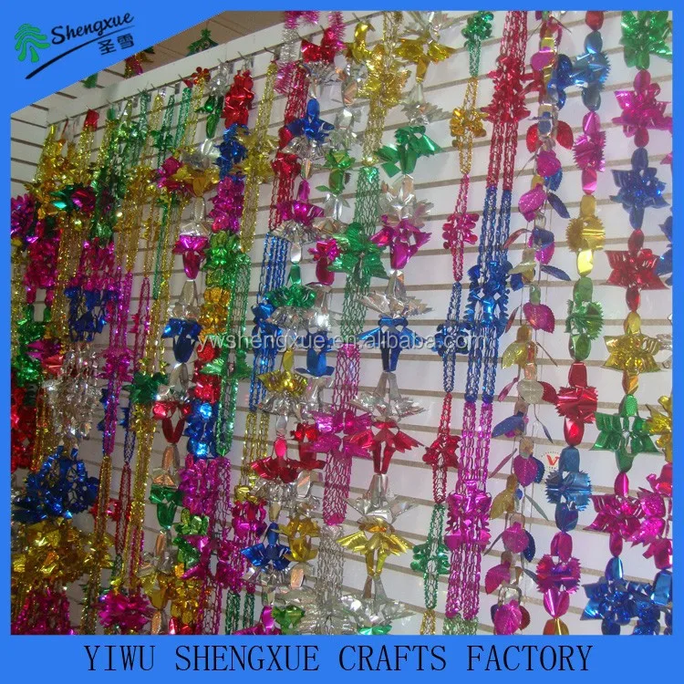 Рождественская гирлянда из мишуры праздничное украшение для вечеринки