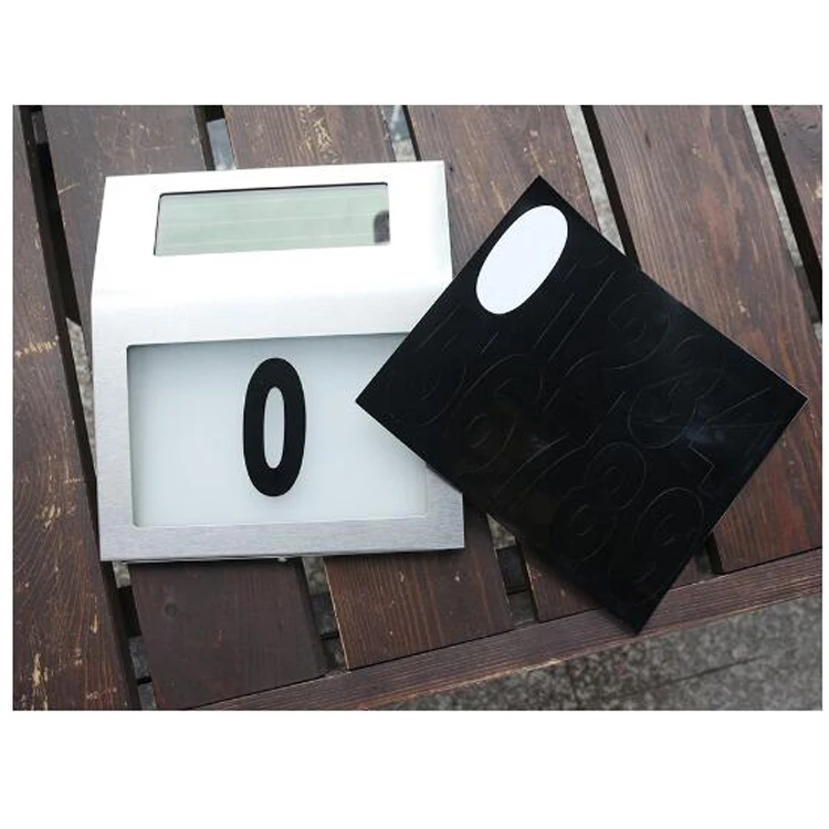 Solar Powered House Address Number Lamp Wall mounted Solar House Number Light