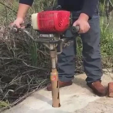 Light Backpack Drilling Rig Up To 30m Depth Shallow Rock Drill