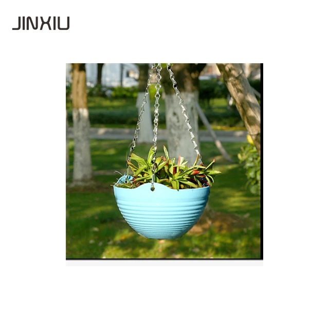 
round plastic wall pots plastic hanging basket pots 