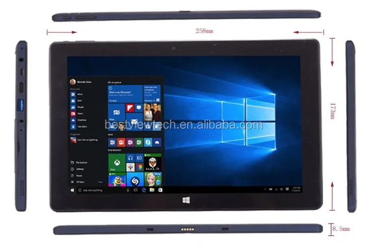 New Deta 10 Inch for Windows 10 OS Tablet 32gb/64gb/128GB Intel Cherry Trail Z8350 Quad Core