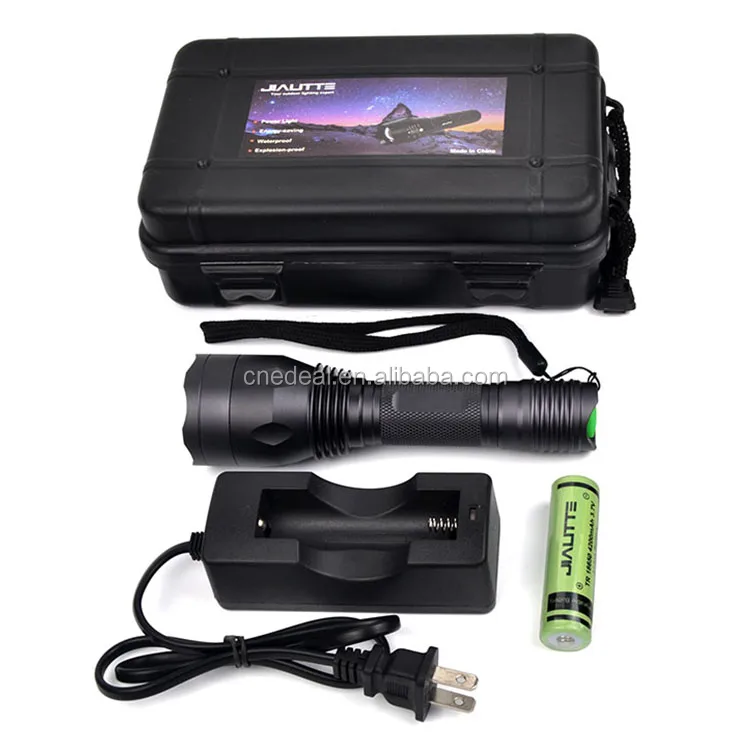 Jialitte F138 Hunting Tactics 3 Crees Fishing Torch 470nm Blue Light LED Flashlight