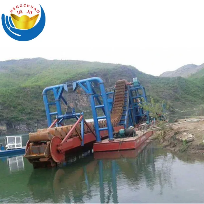 
Mini River Dredging Boat for Alluvial Gold Separating 