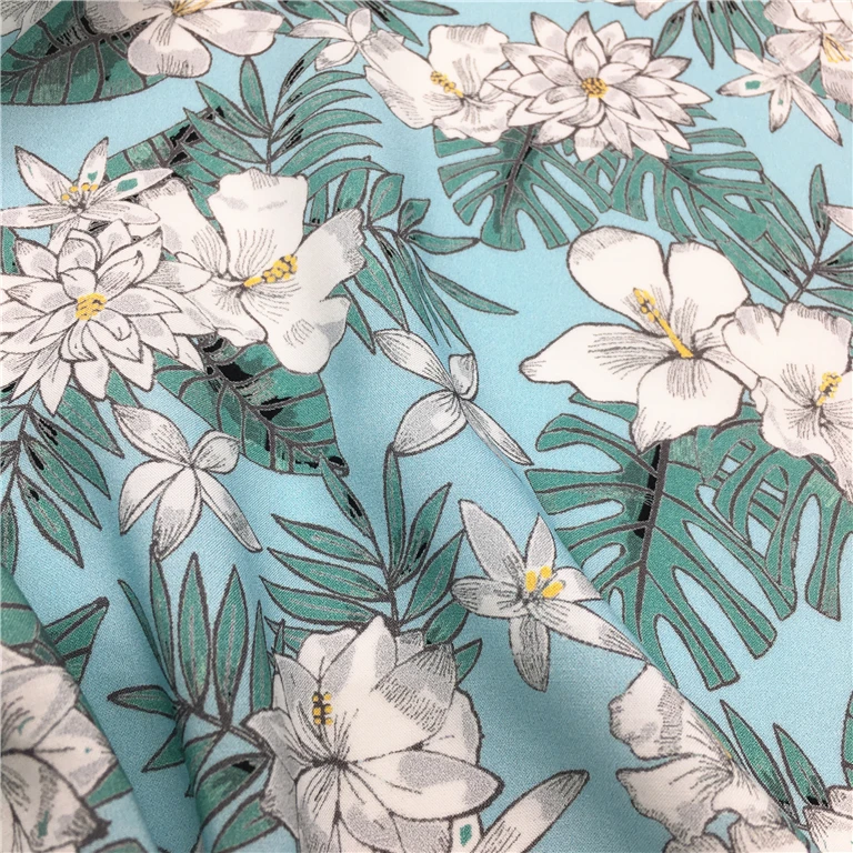 Изготовленная на заказ китайская 100% вискозная ткань с принтом с вашим собственным дизайном