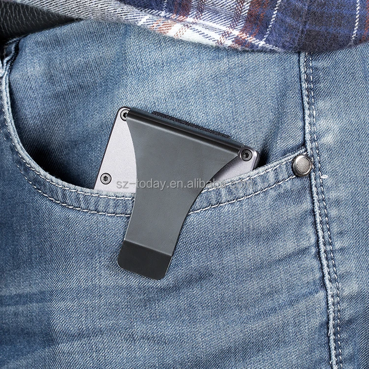 Кошелек из углеродного волокна с логотипом на заказ, чехлы для кредитных карт, минималистичный кошелек с зажимом для денег, держатель для карт, кошелек