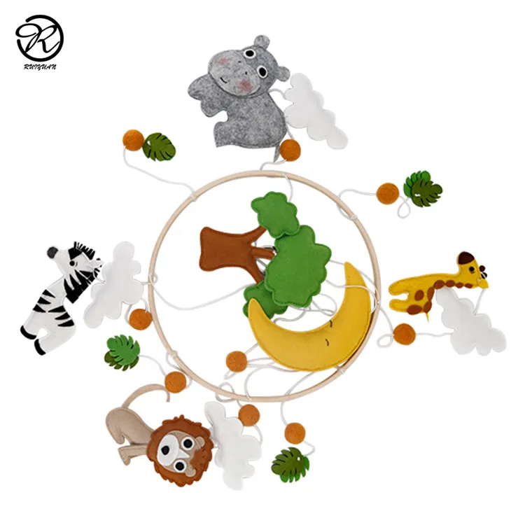 2021 new design felt baby mobile felt crib mobile decoration baby toy