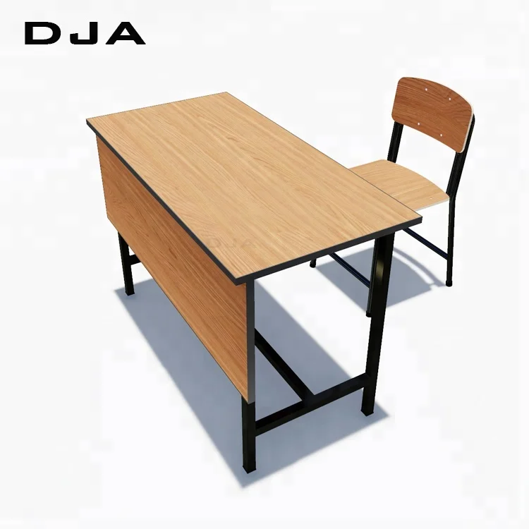 2018 modern low price office plywood MDF cheap wooden japanese teacher desk and chair desk for school