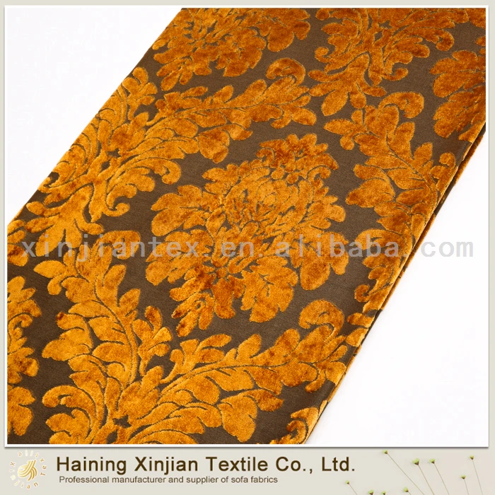 Factory custom high quality eco-friendly burnout velvet fabric