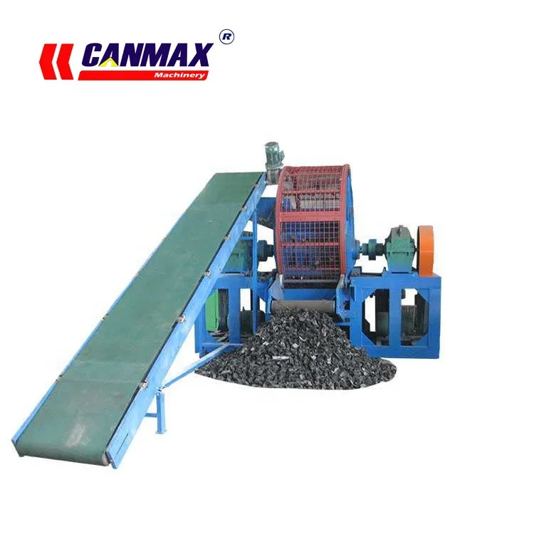 Whole Tire Shredder / Rubber And Plastic Shredder Machine / Wasted Tire Recycling Machine For Rubber Powder