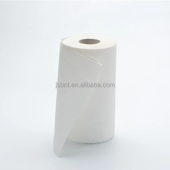 Disposable Bamboo Pulp Paper Towel 2 Ply Strong Oil Water Absorption Embossing Kitchen Paper