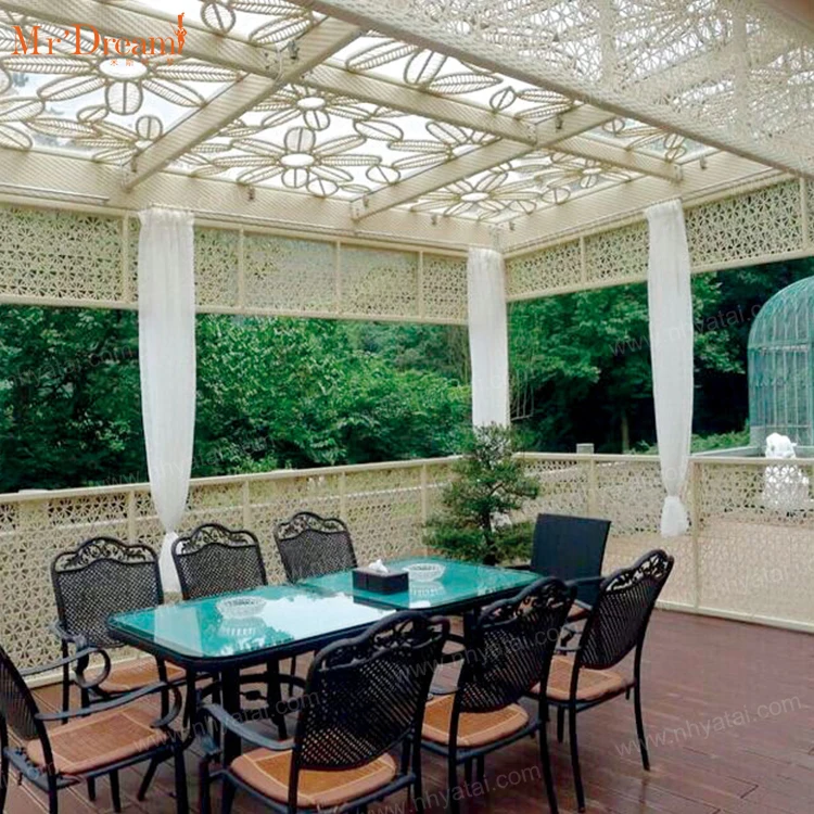 Italian wicker rattan garden pavilion design pavilion customized pavilion for villa and courtyard