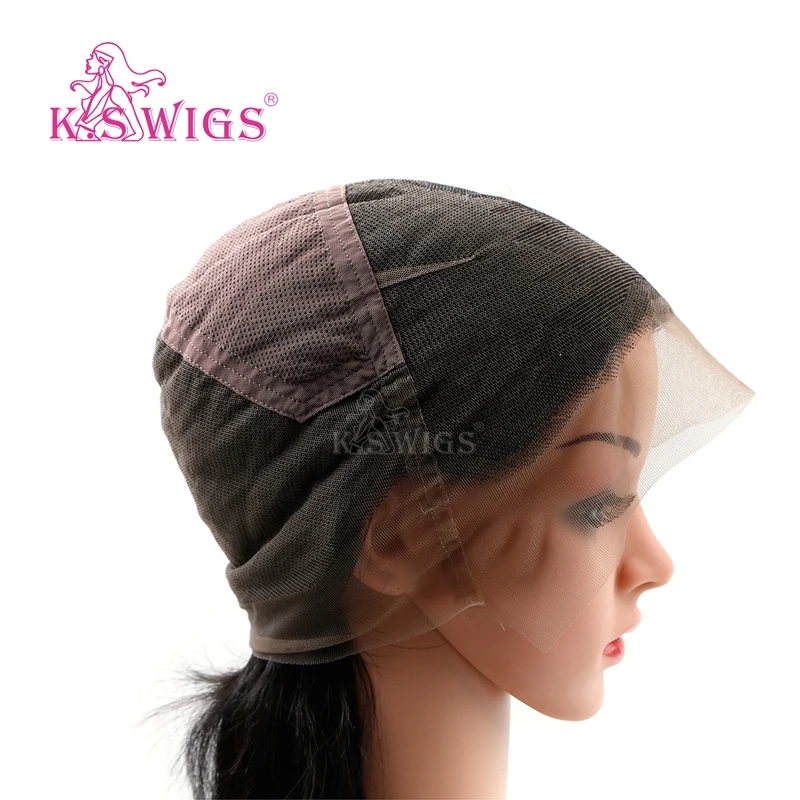 K.S WIGS 20 Inch Brazilian Hair Wig Transparent  Human Hair 10a Full Lace Wig