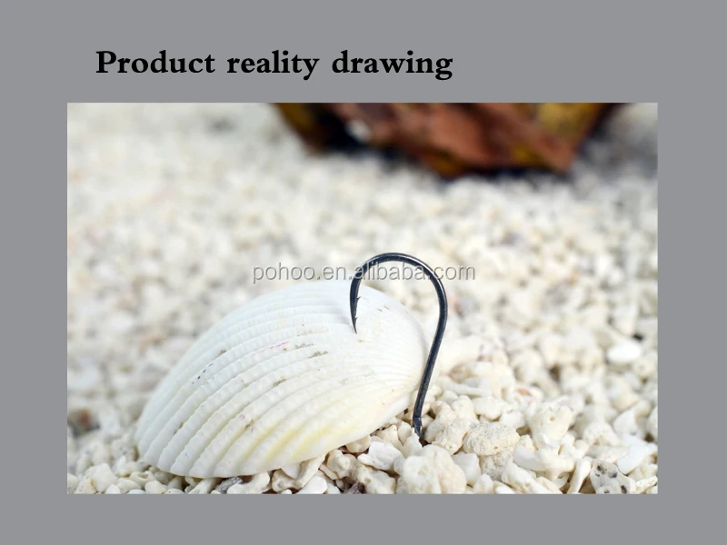 Chin with ring double barbs on point high sea fishing hook