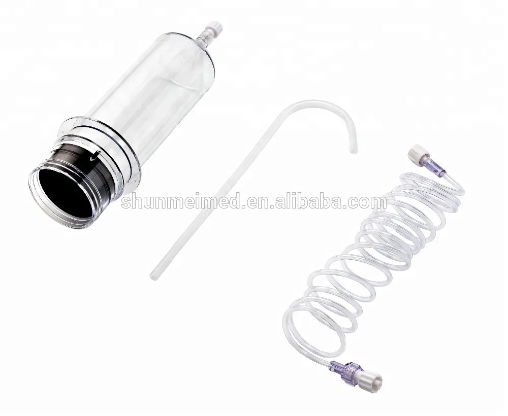 
Medical high pressure injector syringe/disposable angiographic syringe 