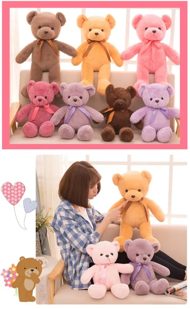 Customized cheap toy China cute bear plush animal toy for kids children