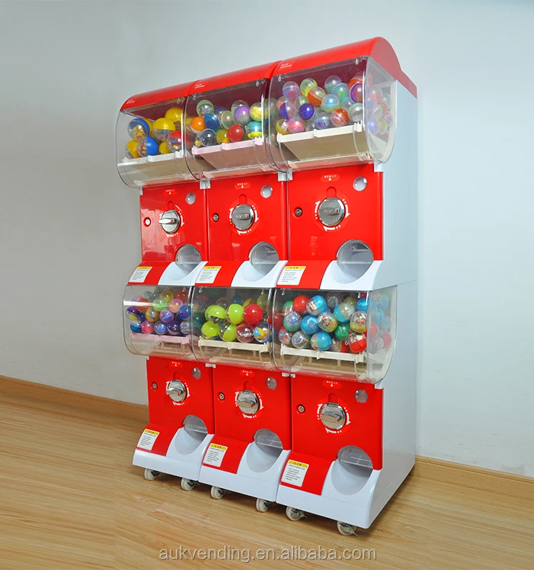 Hot sale big capsule toy candy gumball gashapon tomy vending machine