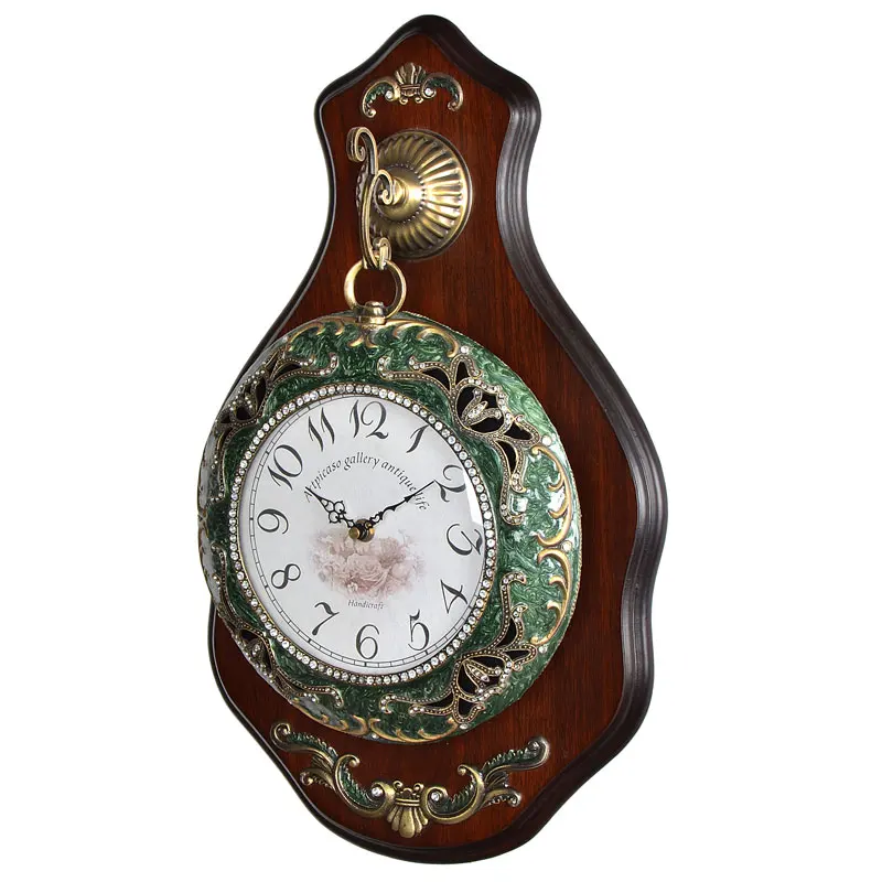 Home Decor High Quality Retro Pendulum Wall Mounted Clock Wooden Wall Clocks