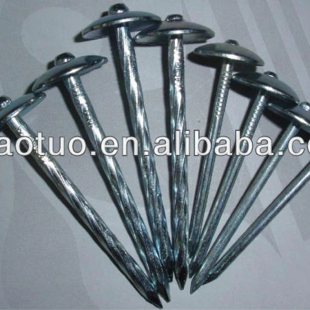
low price roofing nail / roofing nails with plastic washers 