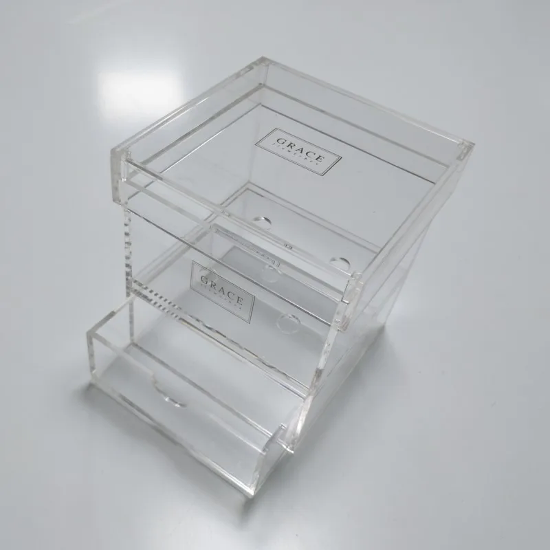 Factory clear acrylic round candy display gift shoe rose flower box