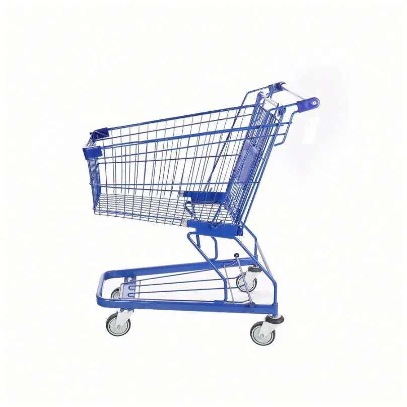 Supermarket German hand shopping trolley with baby seat