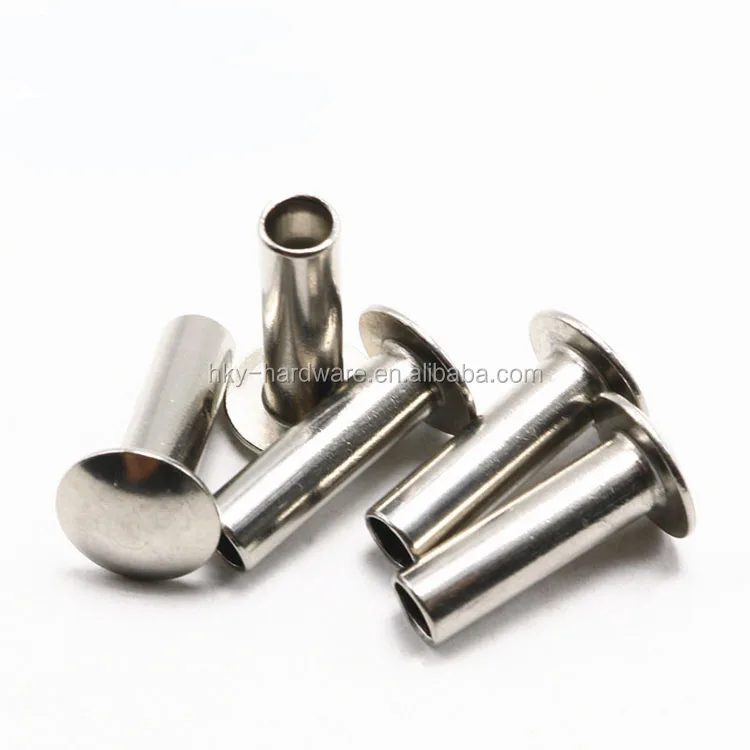 5mm stainless steel truss head hollow semi tubular rivet