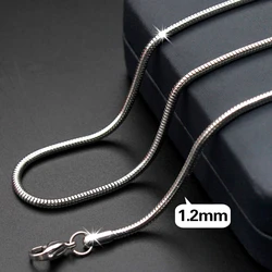 1.2mm /1.5mm /2.4mm /3.2mm snake chain necklace men stainless steel necklace for women chains stocks custom OEM KYBXL