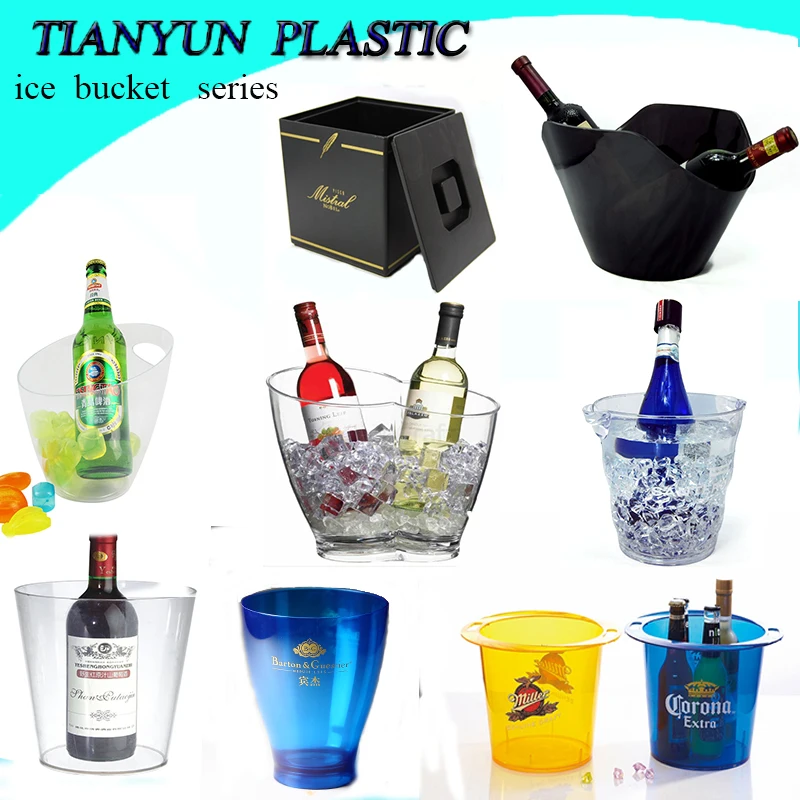 manufacture supply new design plastic ice bucket for beer sales